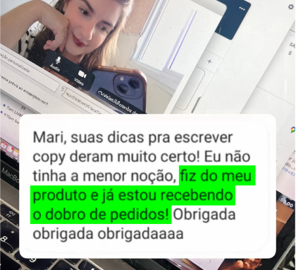 Depoimento de cliente comemorando vendas (5 de 7)